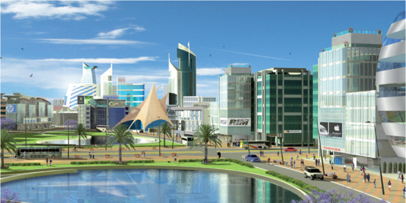 Artists impression of the proposed Konza City